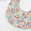 Bibs Burp Tissu de fleur Imprimé Baby Bib Stuff Cotton A réglable Scarpe SCHANNAN SCARF POUR LES ENFANTS NOUVELONS GARDES FILLES ALIMENT