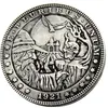 HB34 Hobo Morgan Dollar Skull Zombie Skeleton Copy Coins Brass Craft Ornaments Home Decoration Accessories265C