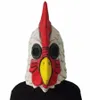 Witte latex Rooster Volwassenen Mad Chicken Cockerel Mask Halloween eng grappig maskerade cosplay masker feestmasker 2207043844007