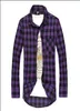 New Men039s Long Sleeved Flanell Casual Plaid Shirt Men Checkered Dress Shirts Slim Stylish Fashion 1764026