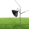 SERGE MOUILLE 3 Arms Floor Lamp Nordic Black Standing Light Soffa Vägg bakgrund sovrum kontor loft vardagsrum järn stativ lighti3057342