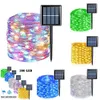 Novo 5m/12m/22m/32m Solar Garden Fairy String Light LED TWINKEL Impermeper