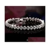 Tennis Luxury Austria Bracelets de tennis cristal brillant Généralités 925 Sterling Sier Charms Zircon Diamond Roman Link Bracelet Bijoux8774743