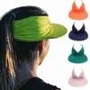 Visier breite Krempe Hüte Eimer Hüte falten Sommer Beach Hut große Visor -Sonnenhüte für Frauen Sommer Beach Outdoor UV Schutz Top leerer Sport Baseballkappen 240412