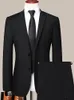 Mens Highquality Suit Business Professional Youth Office Worker Formal Dress Wedding Banquet Gentleman Twopiece 240412