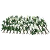 Fleurs décoratives Durable de haute qualité de haute qualité Supplies de clôture de jardin en expansion Ornement Trellis Wall Leaf Wood