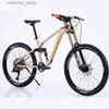 Vélos Ride-ons en aluminium alliage de montagne pour les adultes cyclistes ville 11 vitesses à double amortissement Downhill DH Bicycle MTB Doux Tail 26 / 27,5 pouces 2023 L47