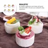 Decorative Flowers 6 Pcs Fake Dessert Model Paper Cup Artificial Food Pu Cake Pography Props Bread