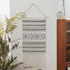 Tapestries Marokko hangend tapijt geometrisch zwart witte stof muurdecoratie deksel hanger ornament Home Office Studio Decor