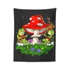 Tapestries kikker paddestoel tapijt Tapestry esthetische hoed slak kawaii slaapkamer muur zwarte meisjes grappige woonkamer slaapkamer huisdecoratie