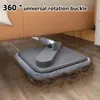 Lazy Floor Floating Mop Water Separation 360 Rotating HandFree Squeeze with Bucket Sewage SelfCleaning 240412