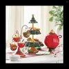 Worki do przechowywania świąteczne drzewo owocowe Deser Deser Table Dozownik żywności wakacyjny stojak na dekorację żywicy świątecznej