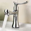 Bathroom Sink Faucet Single Cold Water Faucet Silver Bathroom Taps Single Handle Deck Mounted Basin Tap Hardware Accessory