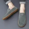 Casual schoenen Golden Sapling Business Men's Party Loafers Cow Suede Leather Driving Flats Lichtgewicht mannen Leisure Sociale Mocassin