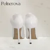 Chaussures habillées Blanc Véritable pompes en cuir fleur talon de style concepteur classique Banquet pointu couleurs personnalisées pour femmes mariage