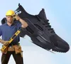 Men039s sapatos de segurança de moda Trabalho Sapatos resistentes aço de aço botas de trabalho Segurança