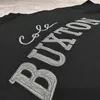 Oversized Tshirts Letter Slogan Patch Embroidered Short Sleeved Tops Oversized CB T-shirt for Men Women 240407