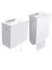 Decorative Figurines Zq Trash Can Household With Lid Kitchen Hanging Covered Waste Wall Flip Cabinet Door Bedroom Garbage Bin