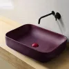 Lavandini del bagno per la casa moderni semplici lavandini rettangolari creativi lavandini in ceramica sopra il bagno del bagno