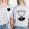 T-shirt femminile Fireheart a qualunque fine maglietta Donne Aelin Galathynius T Throne of Glass T-shirt Acotar Terrasen Sarah J Maas Bookish T240412