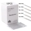 Suprimentos 10pcs A agulhas de piercing estéril descartáveis 12G20G Medical Tattoo suprimento da orelha do nariz da língua Lip Lip Tools Piercing Tools