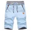 Shorts Men's Shorts Hot 2022 Summer Casual Cotton Fashion Style Boardshort Bermuda Męskie sznurka