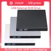 Napędza zewnętrzny napęd DVD DVD USB 2.0 kabel przenośny CD DVD DVD Pisarz Burner Player Optical Player kompatybilny dla okien na pulpicie laptopa