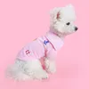 Dog Apparel Pet Polo рубашка прохладная одежда для вышивки воздушной жилет йорки чихуахуа для маленьких костюмов средних собак