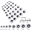 100Pcs/Bag Plastic Dinosaur Eye Black With White Not Self-adhesive Doll's Eyes Creative Gift Stuffed Toys Parts Doll Accessories