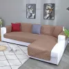 Couvercle de canapé imperméable L Couvre de canapés d'angle de forme pour le salon