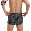 Shorts Aimpact maschi da 3 pollici di cotone nero pantaloncini causali in cotone sexy usura il pigiama a strisce verticali AM2408