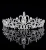 Shining Crystals Crystals Croona di nozze 2019 Bridal Crystal Veil Tiara Crown Head Accessori per capelli Accessori per matrimoni Tiara 5451925