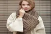 Winter Cashmere Scarf Women Thick Warm Shawls Wraps Lady Solid Scarves Fashion Pashmina Blanket Quality Cable Knitted Scarfs Long 7865743
