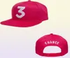 Chance 3 Rapper Baseball Cap Letter Bordery Snapbk Caps Hombres Mujeres Hip Hop Hop Street Fashion Gothic Gorros2288684