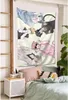Tapissries Yarichin Bitch Club Poster Tapestry 60x40inches Soft Polyester Anime vägg hängande för vardagsrum sovrummet
