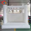 4.5x4.5m (15x15ft) Full PVC Açık Hava Etkinlikleri ve Oyunlar Şişirilebilir Düğün Feda Beyaz Sıçrama Evi Atlama Bouncy Kalesi