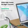 5A 100W USB3.1 GEN2 10 GB de dados de carregamento rápido Tipo-C3.1 PD Typec para Tipo C 10 Gbps de alta velocidade CHIP E-MARKER 4K HD