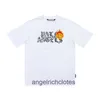 High-End-Designer-Kleidung für PA-Winkel Chao Brand Flamme Smile Buchstabe Druckmenschen und Damen Paar Lose Kurzarm T-Shirt mit 1: 1 Originalbeetikeln