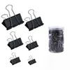 120pcs Binder Paperclamp Binder Clip Sturdy Paperclips with Storage Box