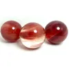 Decorative Figurines MOKAGY 8cm-9cm Red Smelting Quartz Stone Polished Crystal Ball Sphere For Healing 1pc