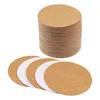 Tischmatten 60 PCs Selbstaufkleber Cork Untersetzer Backing -Blätter 10 cm/3,94 Zoll für die DIY -Desktop -Dekoration von Küchen