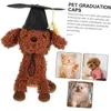 Chapéu de festa de vestuário para cães para gatos graduação ajustável para animais de estimação com tassel cães de colarinho de cosplay acessórios de pos POS Travel