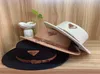 Designers de moda Woolen Fedora Hats Inverted Triangle Cap Flat Hat Hat Cat