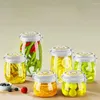 Opslagflessen Voedsel Grade Verzegelde glas Jar Bottle Pickle Tea Honing Lege doos met deksel keukencontainer