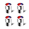 4pcs Tsjechische Republiek Flag Car Wheel Tyre Vlep Caps Band Stengel voor Skoda Mercedes Benz BMW Audi Toyota Honda Volkswagen