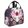 Aangepaste Fox Spirit Kitsune lunchzak Thermal Cooler geïsoleerde lunchbox voor vrouwen kinderen school werk picknick voedsel tote container