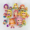 4st Doubleface Pinypon Gilrs4PCS Little Baby Action Figur Dockor för barn DIY -tecknad löpbara figurer Toys Christmas Gift 240411