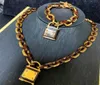 Collier de créateur bijoux femmes hommes verrouille le pendentif chaîne d'or personnalisée charms glacés