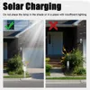 2024 LED -ljus Solar Garden Pathway Lights Outdoor LED -belysning Grundplugg Bollard Ljus för uteplats Gardens Pathways Lawn Yard