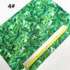 Couro verde -glitter SHEEST SHAMROCKS CALARO DE PROMEDO LIMENTO DE CAUSO LIMENTO LITCHI VINIL PARA CRAÇA DIY 8.2 "X11.4" SJ451